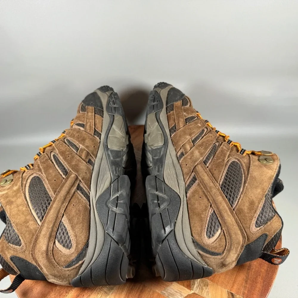 Merrell Moab 2 Mid Waterproof Hiking Boots Mens 8 Earth Brown J06051 Vibram